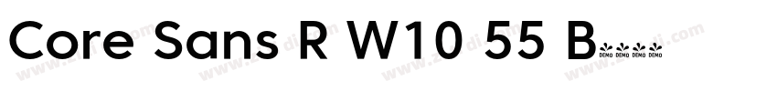 Core Sans R W10 55 B字体转换 Core Sans R W10 55 B字体转换